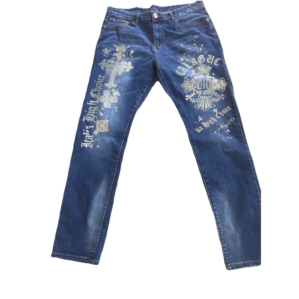 Jeans‎ Wear Jeans Men's 34X31 Stretch Straight Leg Large Logo